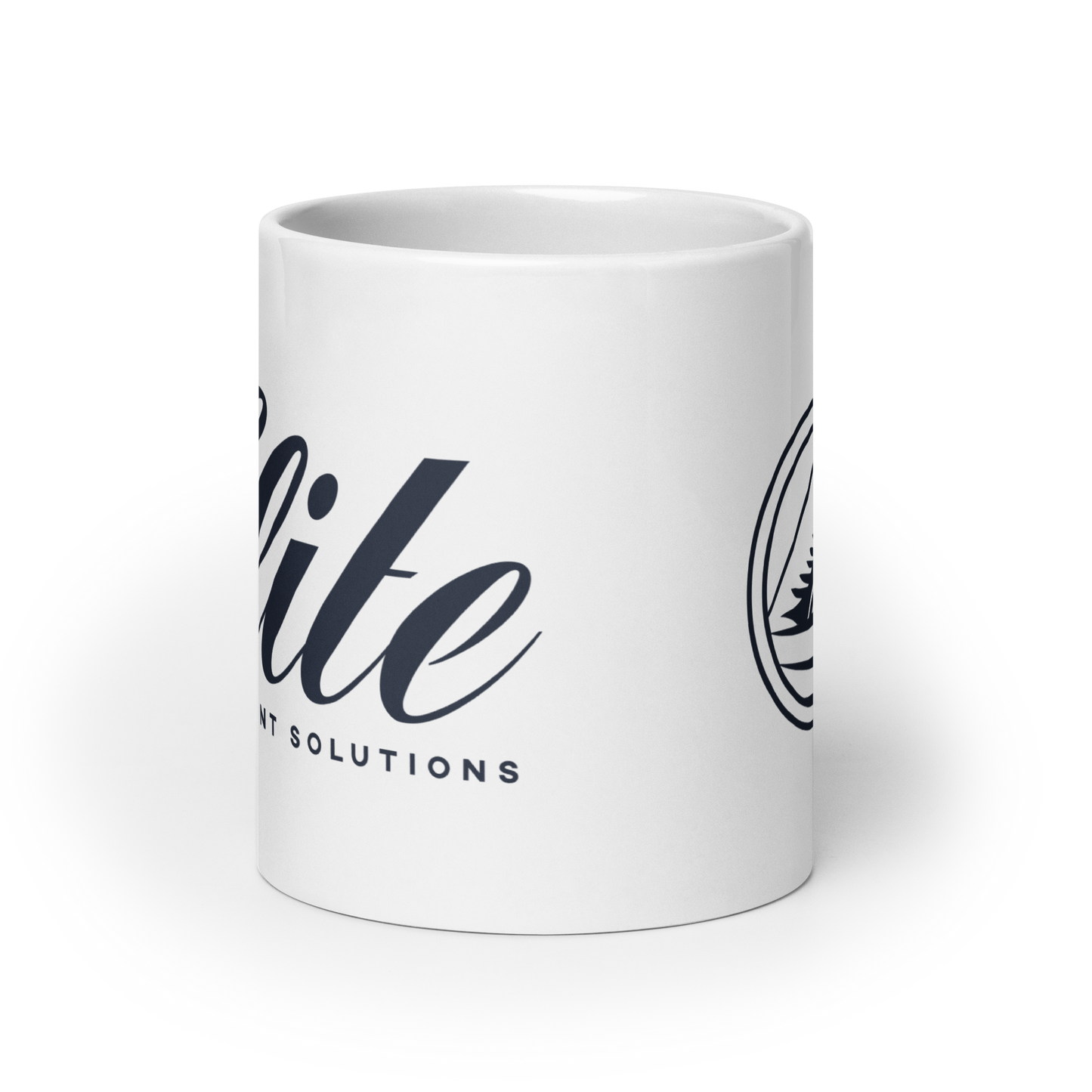 Elite Content Solutions White Glossy Mug
