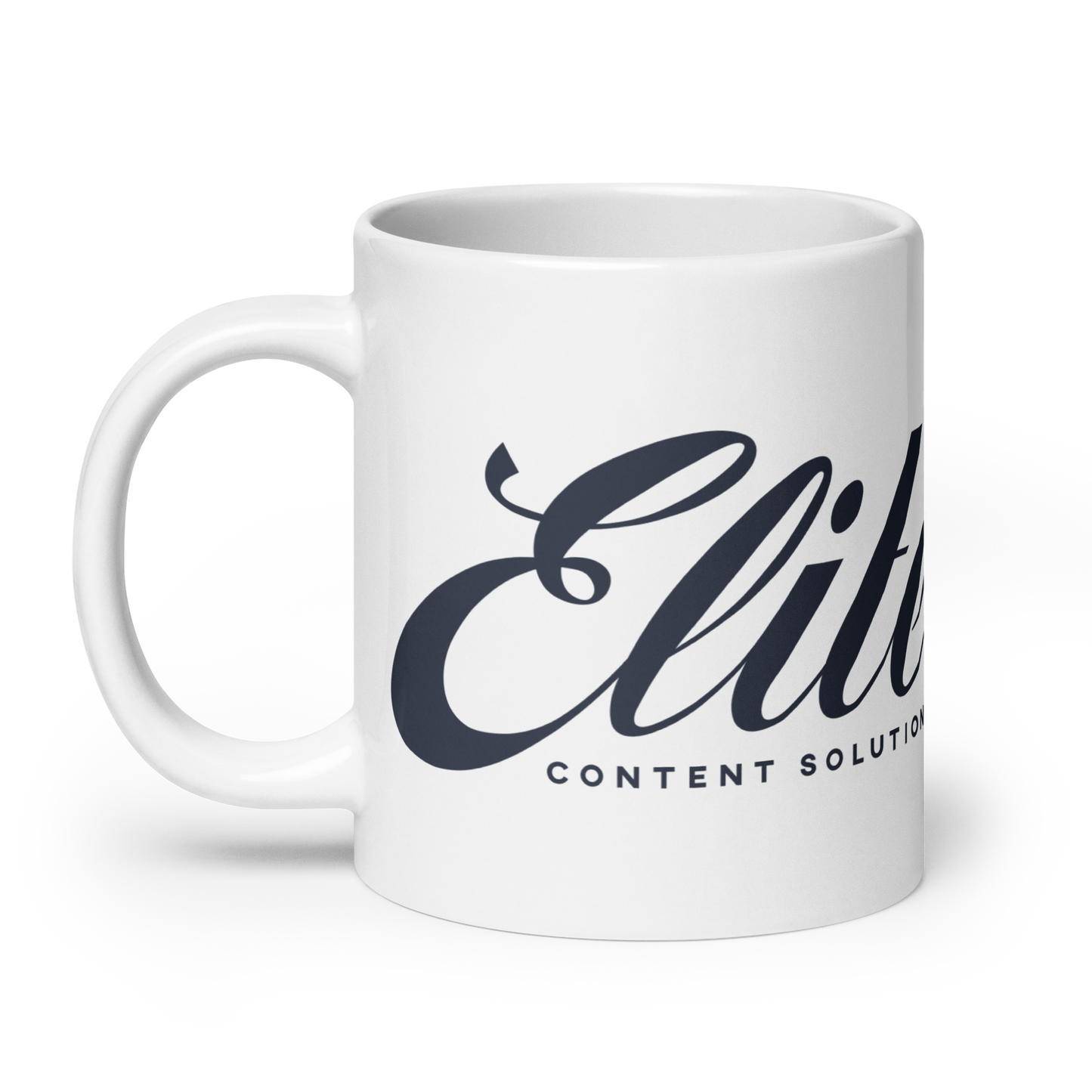 Elite Content Solutions White Glossy Mug