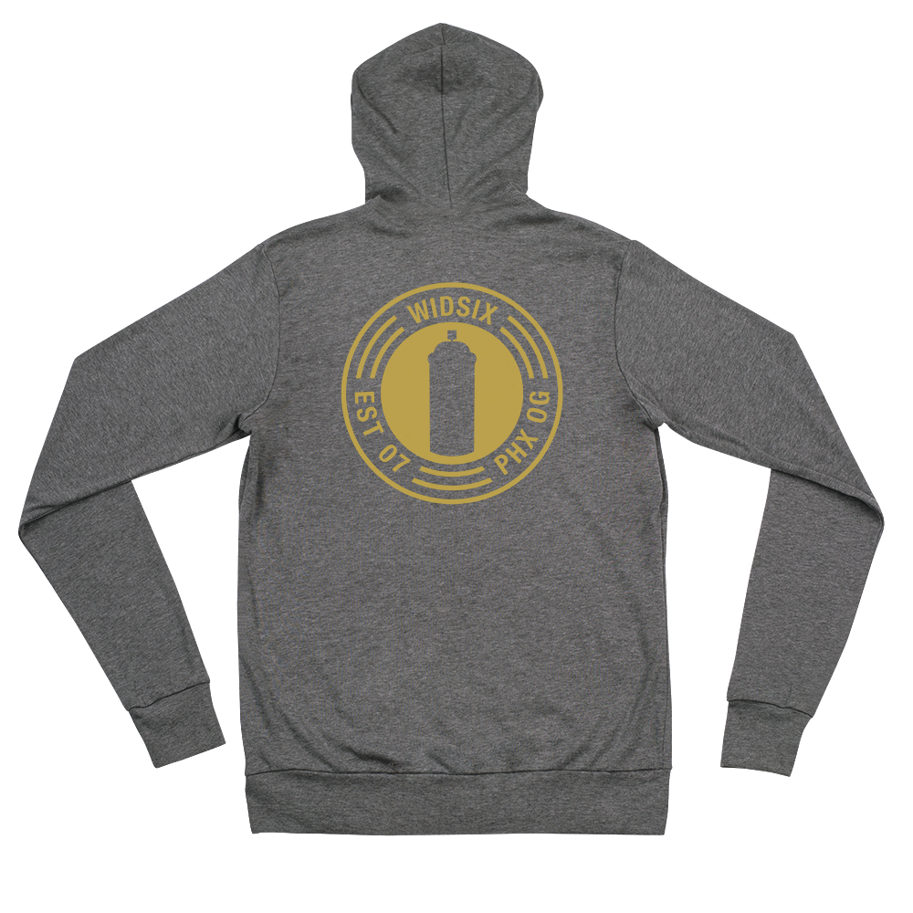 WIDSIX Gold Iconic Unisex Zip Hoodie