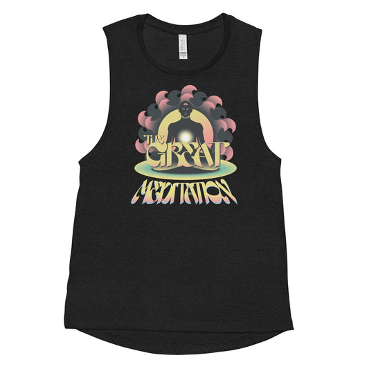 The Great Meditation Logo Ladies’ Muscle Tank