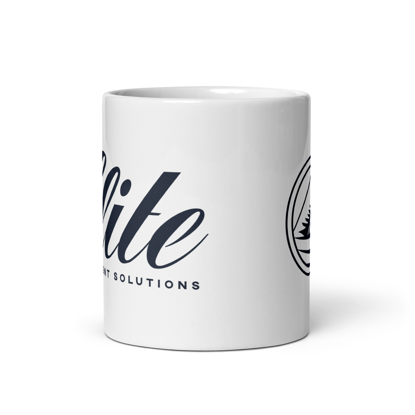 Elite Content Solutions White Glossy Mug