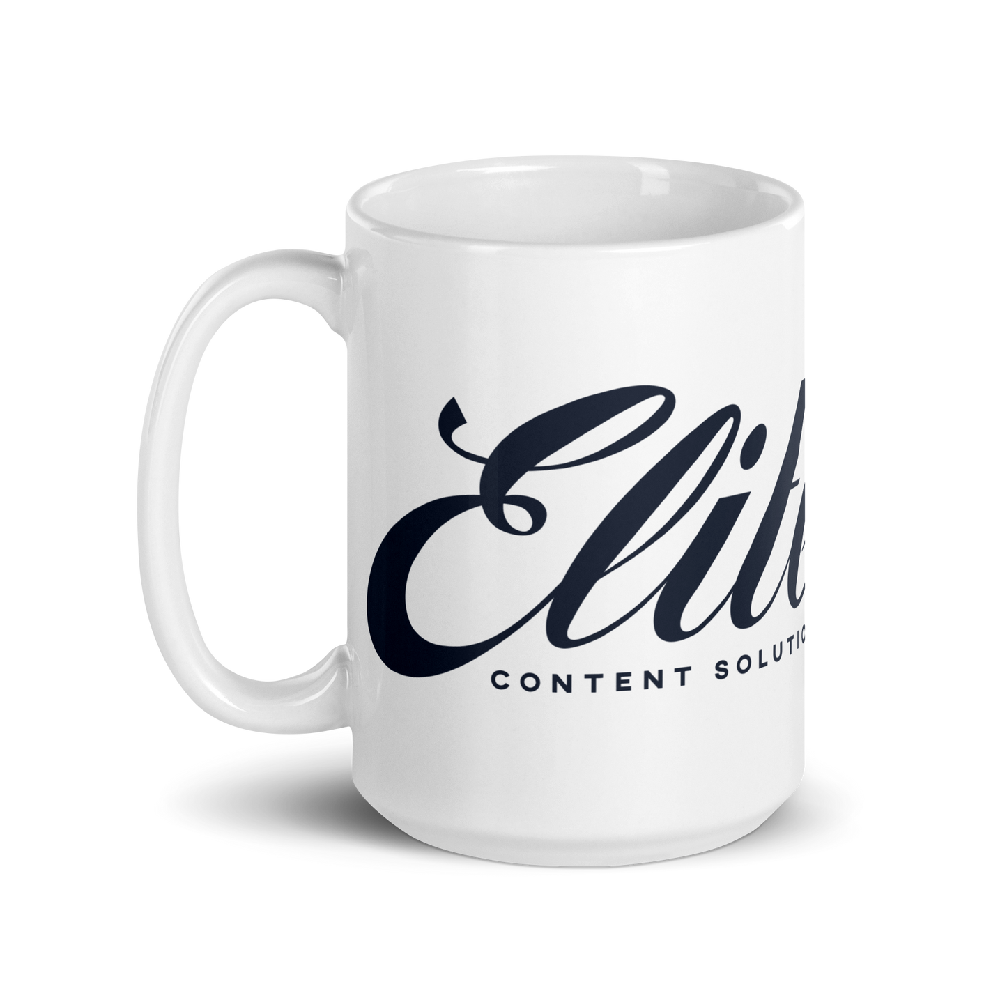 Elite Content Solutions White Glossy Mug