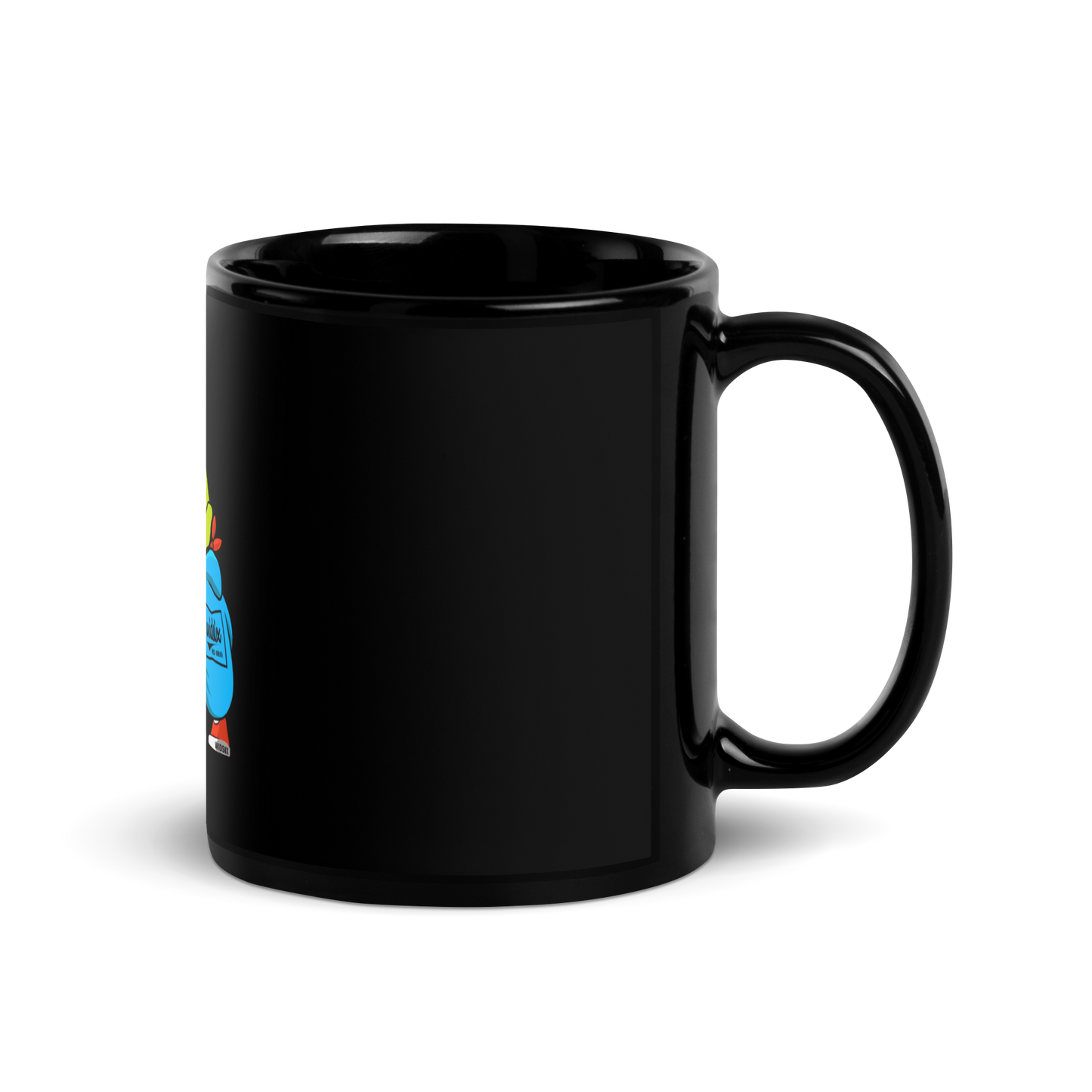 WIDSIX Grab a Can Black Glossy Mug