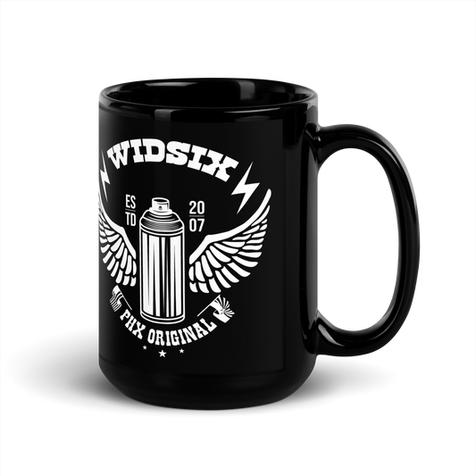 WIDSIX Speed Shop Black Glossy Mug