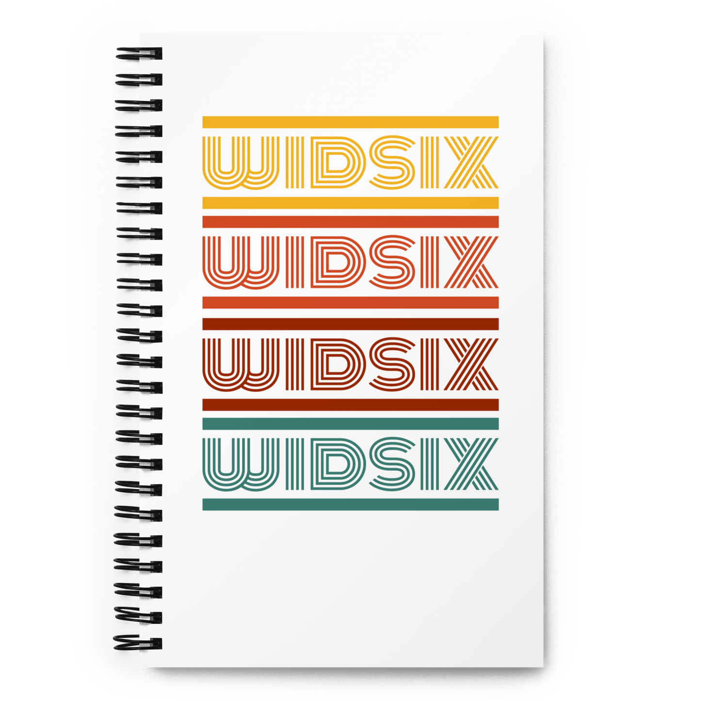 WIDSIX Retro Repeat Spiral Notebook