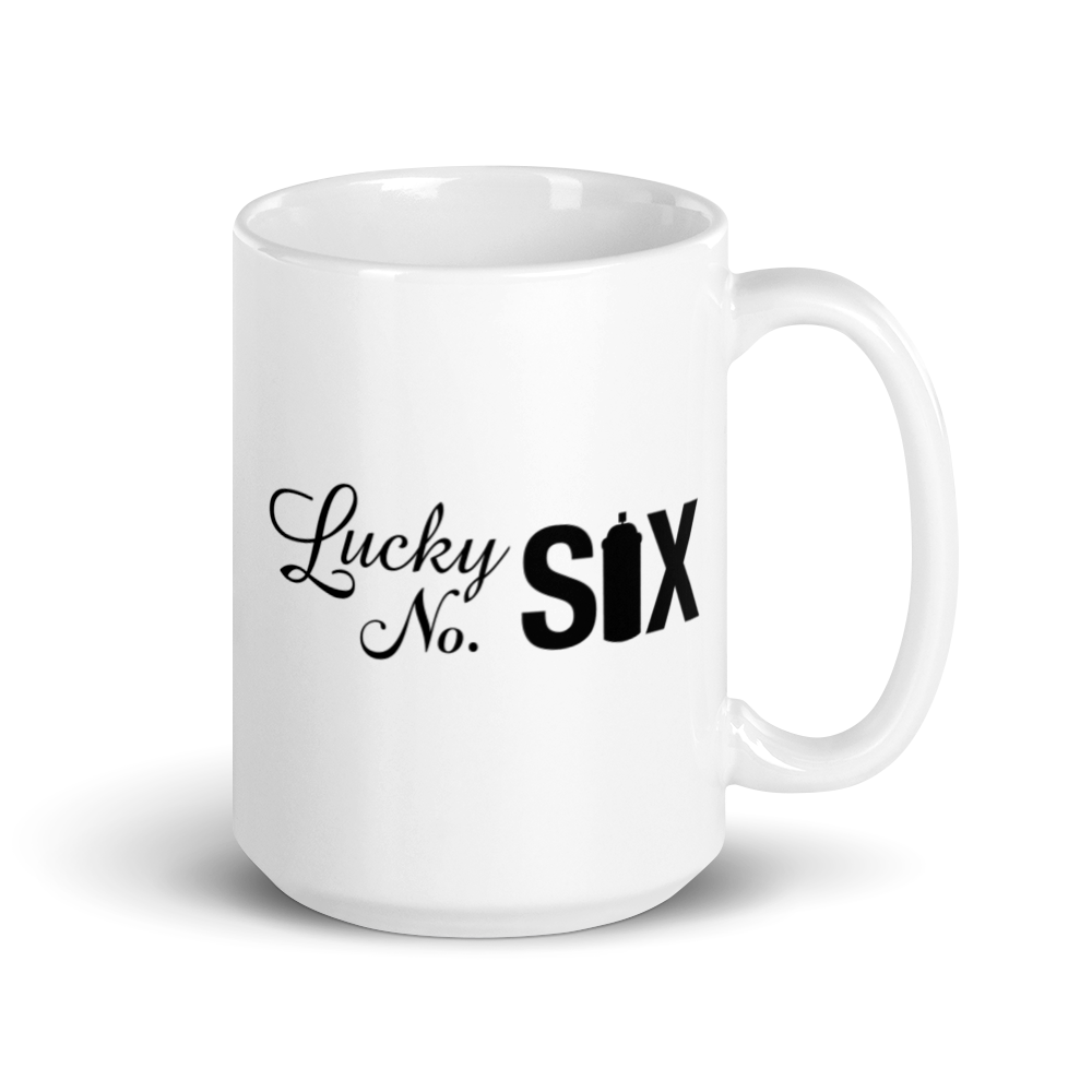 WIDSIX Lucky No. SIX White Glossy Mug
