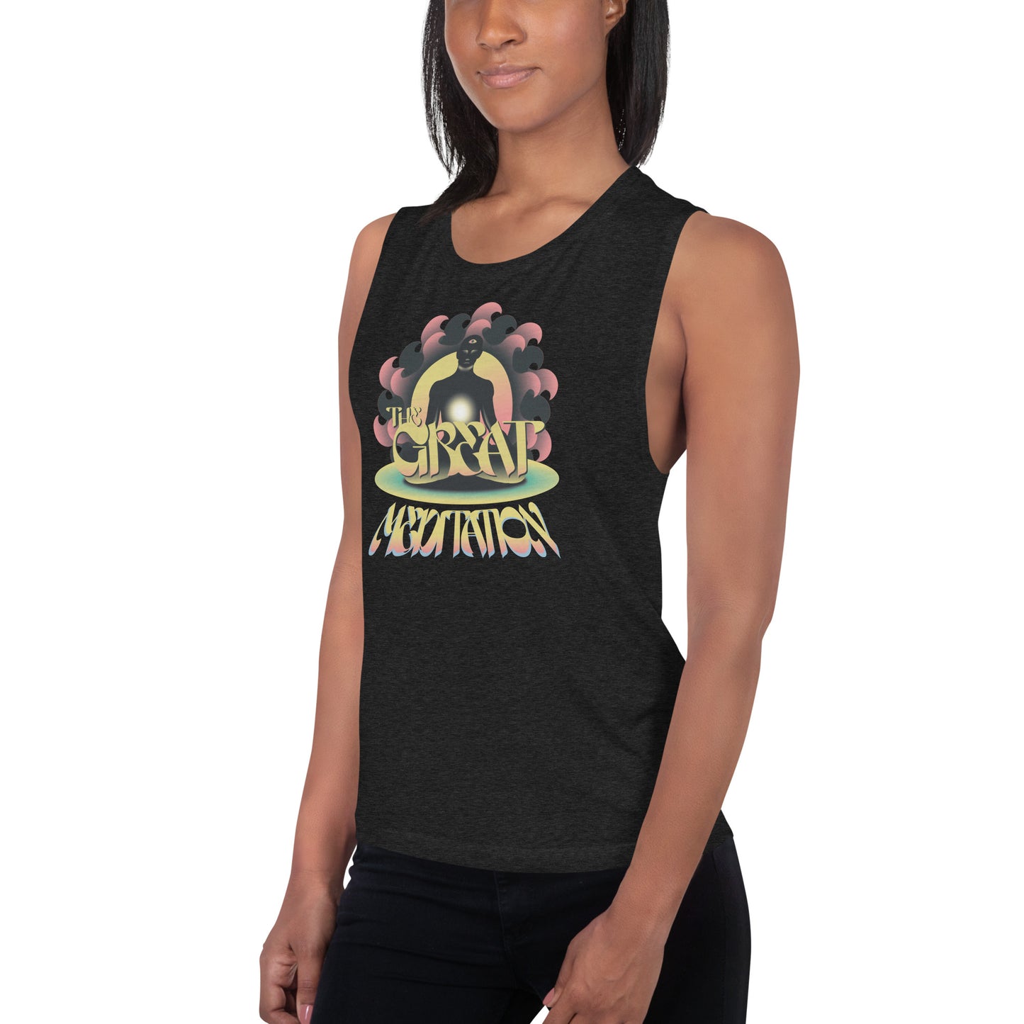 The Great Meditation Logo Ladies’ Muscle Tank